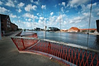 a bridge over a river