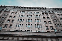 a large building with many windows