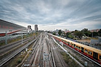 a train on a train track